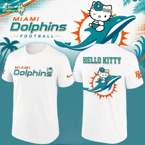 Miami Dolphins Hello Kitty Night 2026 White Special Shirt