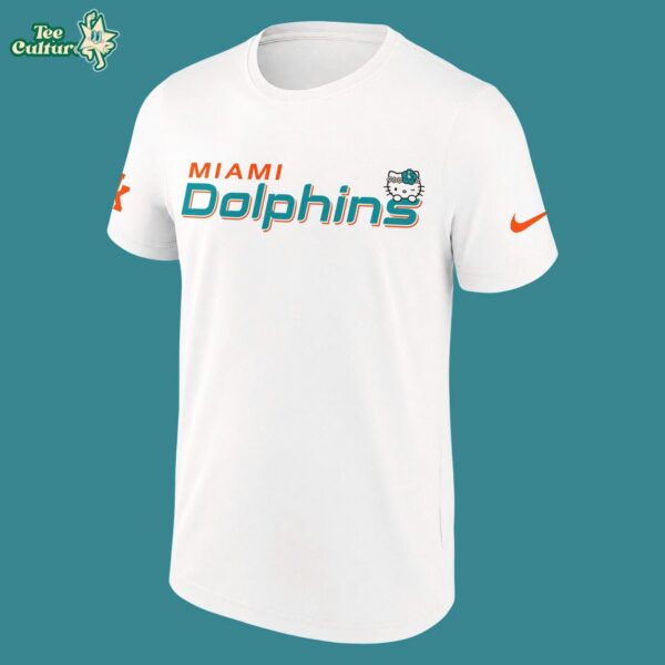 Miami Dolphins Hello Kitty Night 2026 White Special Shirt by Teesculture.com