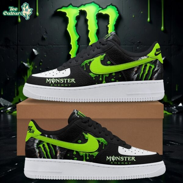 Monster Energy 3D All Over Print Limited Edition AF1 Sneakers - Custom Racing Style Shoes