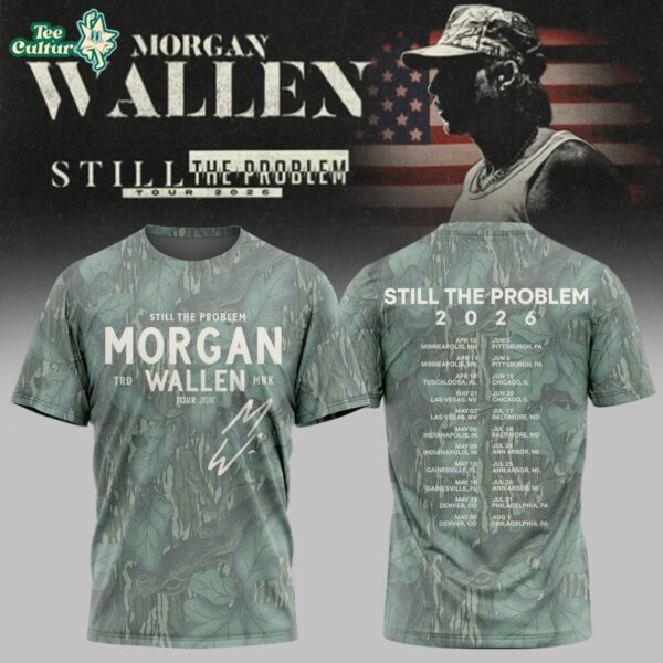 Morgan Wallen Still The Problem Tour 2026 Camo Graphic Shirt