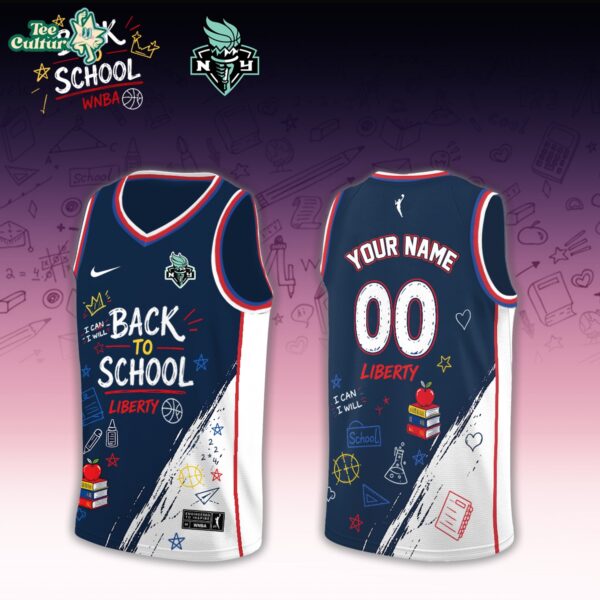 New York Liberty WNBA Back To School 2026 Limited Edition Black Jersey
