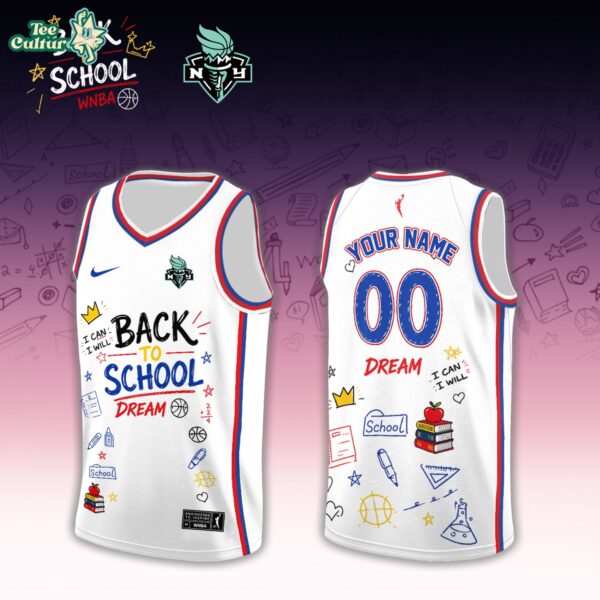New York Liberty WNBA Back To School 2026 Limited Edition White Jersey