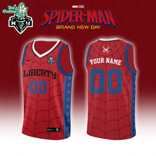 New York Liberty X Spider-Man Brand New Day 2026 Limited Edition Basketball Jersey