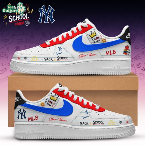 New York Yankees MLB Team x Back To School Nike Air Force 1 Low Custom 2026