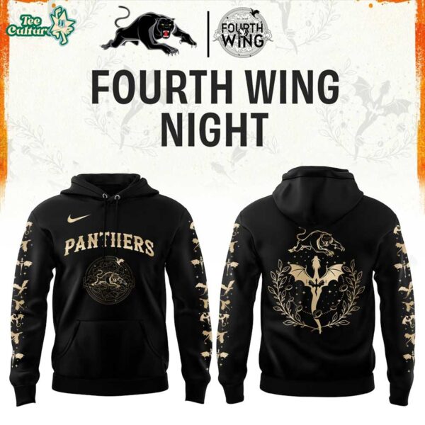Penrith Panthers Fourth Wing Night 2026 Black Edition Hoodie