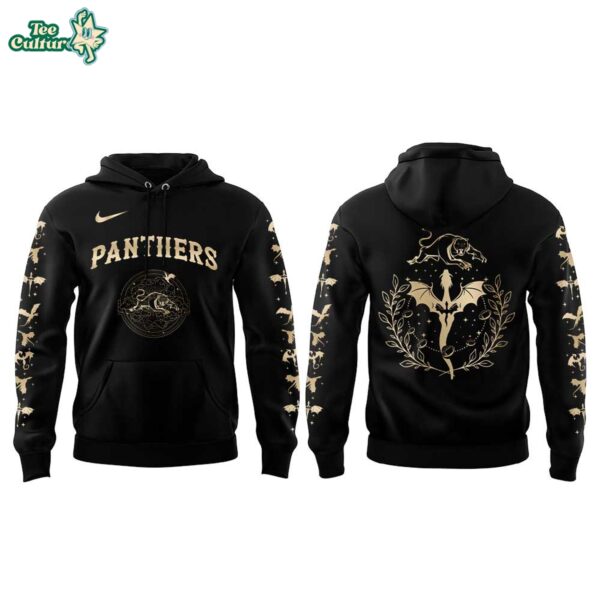 Penrith Panthers Fourth Wing Night 2026 Black Edition Hoodie by Teesculture.com