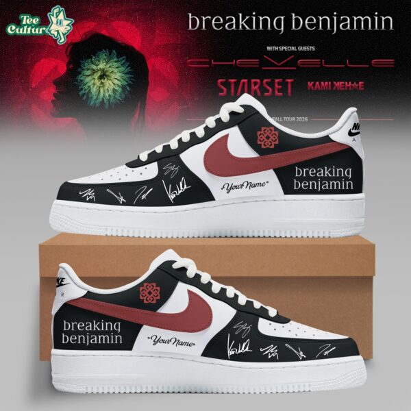 Personalized Breaking Benjamin American Tour 2026 Custom Nike Air Force 1