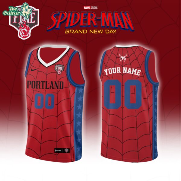 Portland Fire Spider-Man Brand New Day 2026 Basketball Jersey Limited Edition