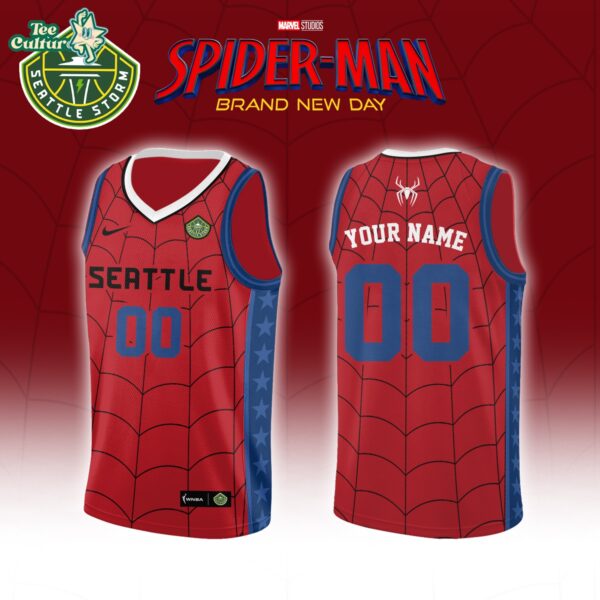 Seattle Storm Spider-Man Brand New Day 2026 Basketball Jersey Limited Edition