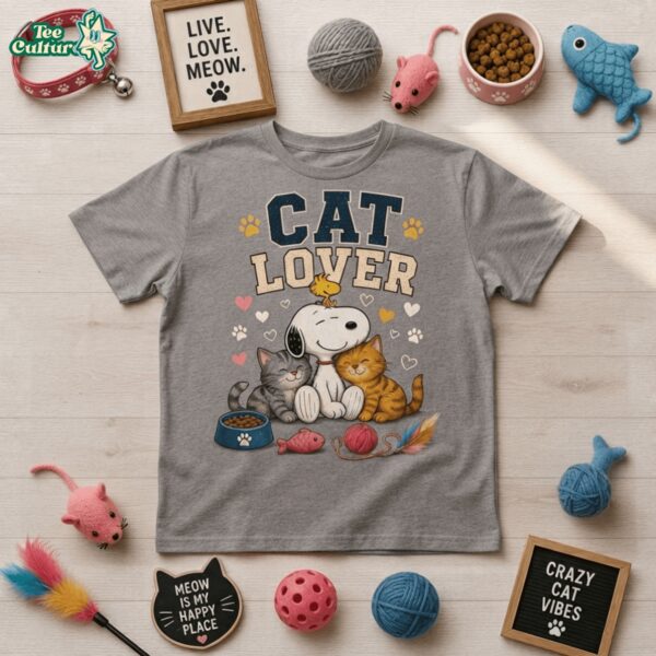 Snoopy Cat Lover Home Is Where The Purrs Are 3D All Over Print Shirt Ver2