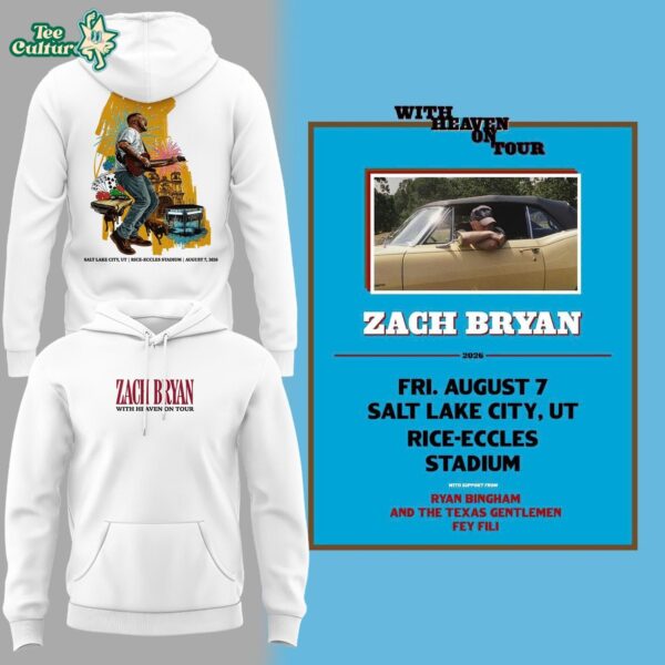 Special 2026 Zach Bryan Rice-Eccles Stadium Concert Hoodie