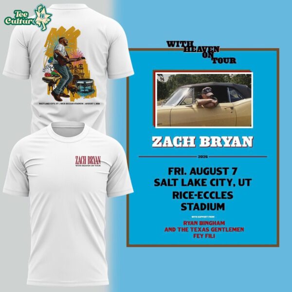 Special 2026 Zach Bryan Rice-Eccles Stadium Concert T-Shirt