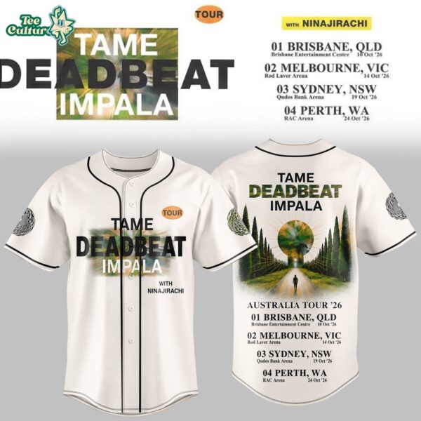 Tame Impala Deadbeat Tour Baseball Jersey Limited Edition