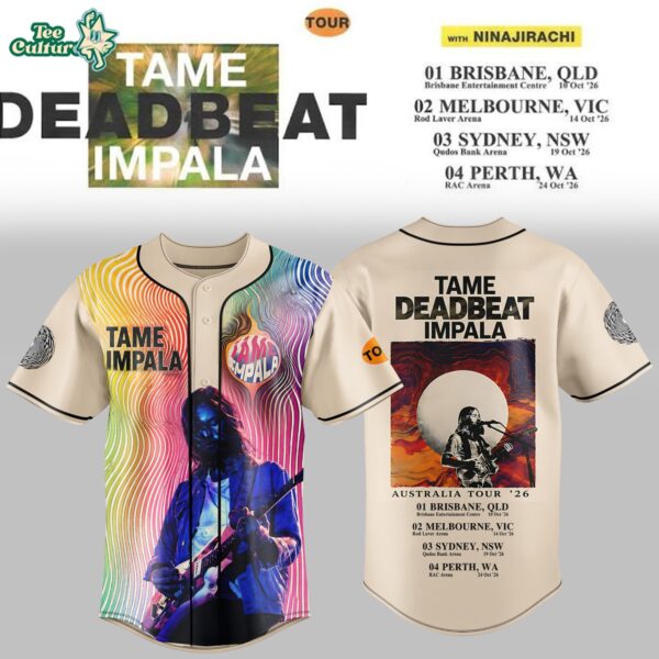 Tame Impala Deadbeat Tour Baseball Jersey Limited Edition Ver2