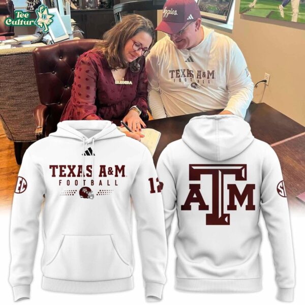 Texas A&M Aggies Adidas Coach Elko Pullover Hoodie