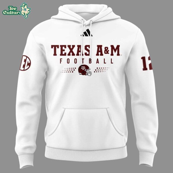 Texas AM Aggies Adidas Coach Elko Pullover Hoodie by Teesculture.com