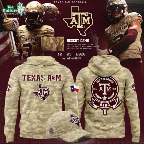 Texas A&M Aggies Honor and Support Camo Special Edition Hoodie