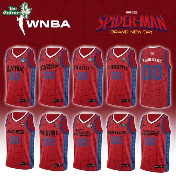 WNBA X Spider-Man Brand New Day 2026 Limited Edition Basketball Jersey