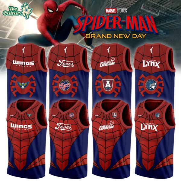 WNBA X Spider-Man Limited Edition Women's Basketball Jersey - Superhero Sports Fan Jersey